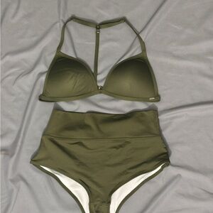 PINK Victoria's Secret Khaki Bikini Set